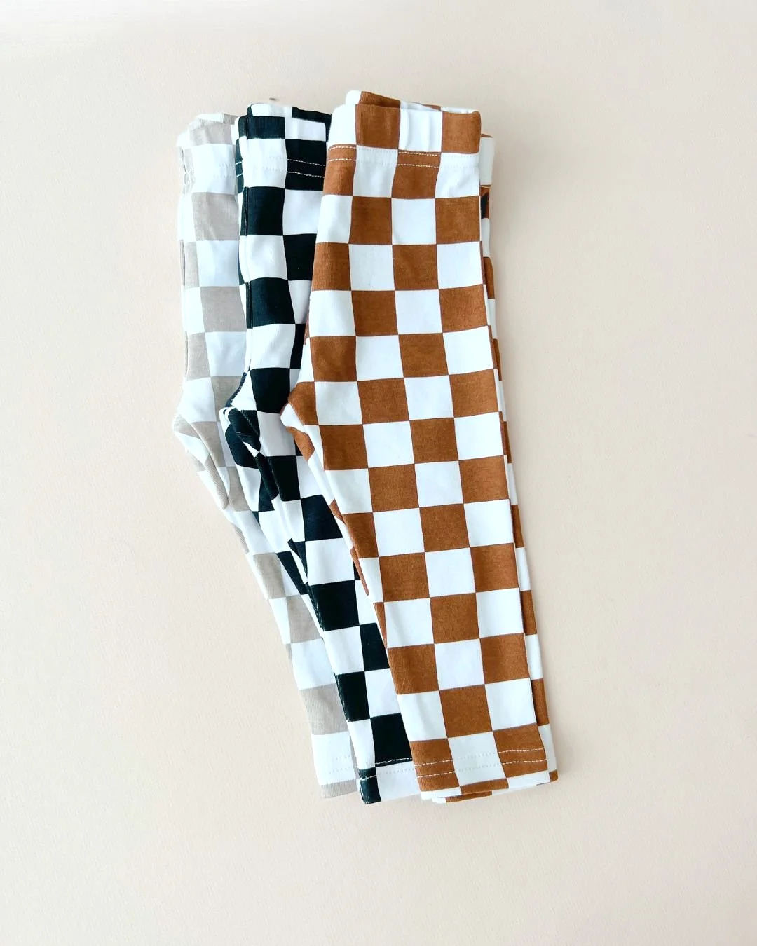 Checkered Leggings | Copper