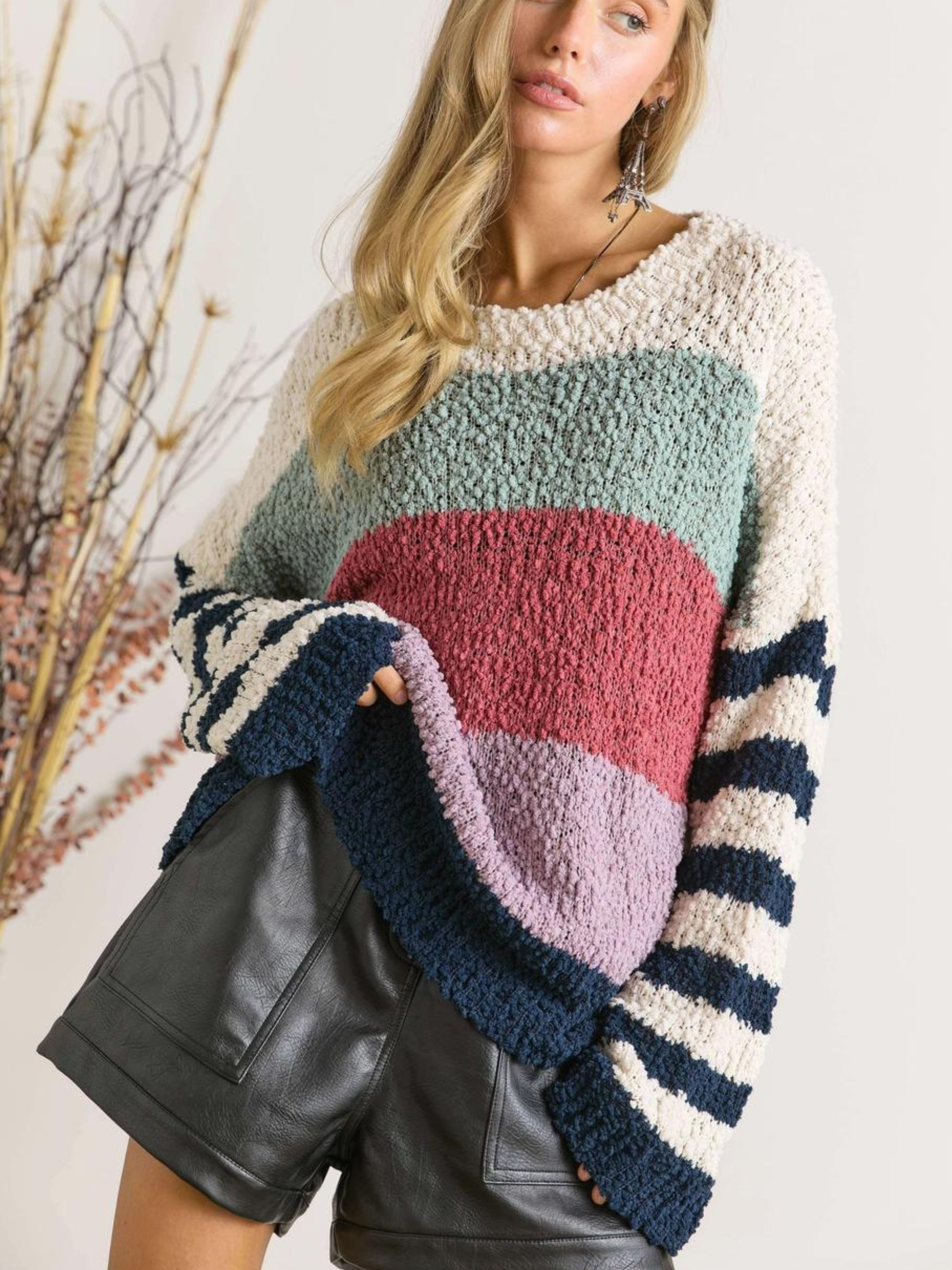 Color Me Cozy Stripe Sweater