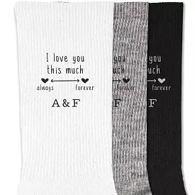 Cotton Socks for a 2nd Wedding Anniversary Gift for Him