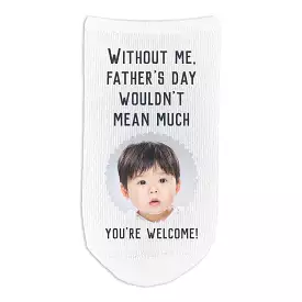 Customized No Show Photo Socks for Father’s Day Gift