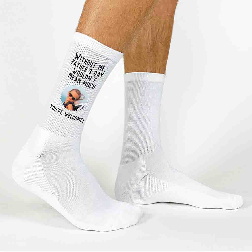 Customized Photo Crew Socks for Father’s Day Gift