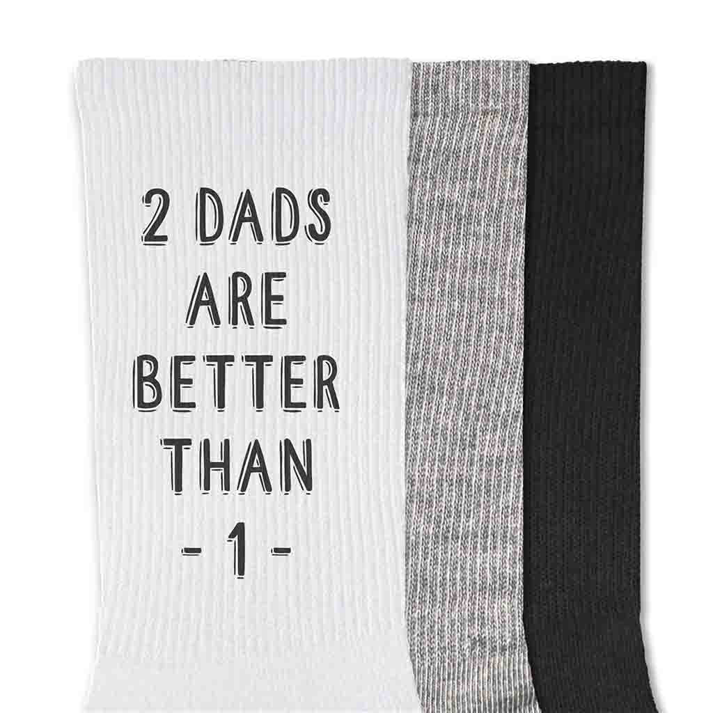 Dad Socks for a Gay Couple, 2 Dads are Better Than 1