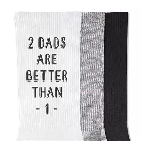 Dad Socks for a Gay Couple, 2 Dads are Better Than 1