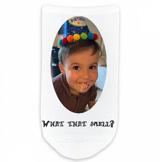 Design Your Own Custom Printed No Show Gripper Socks - Large