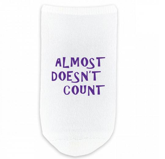 Design Your Own Custom Printed No Show Gripper Socks - Large