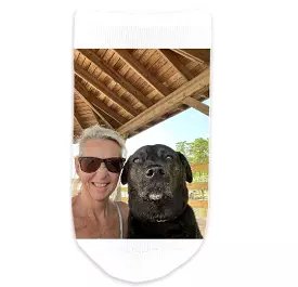 Design Your Own Custom Printed No Show Gripper Socks - Large