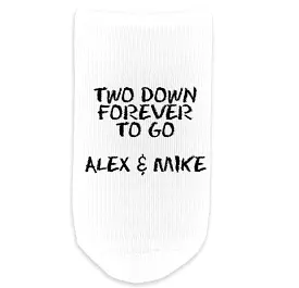 Design Your Own Custom Printed No Show Gripper Socks - Large