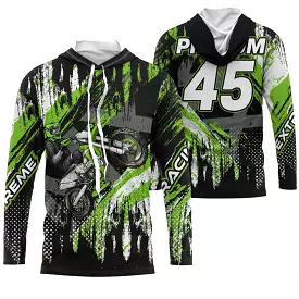 Maillot Cross Personnalisé Protection UV, Cadeau Original Pilote MX, T-shirt Moto Extreme Racing - CT21122205