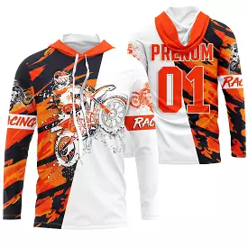 Maillot Cross Personnalisé Protection UV, Cadeau Original Pilote MX, T-shirt Moto Racing - CT21122206