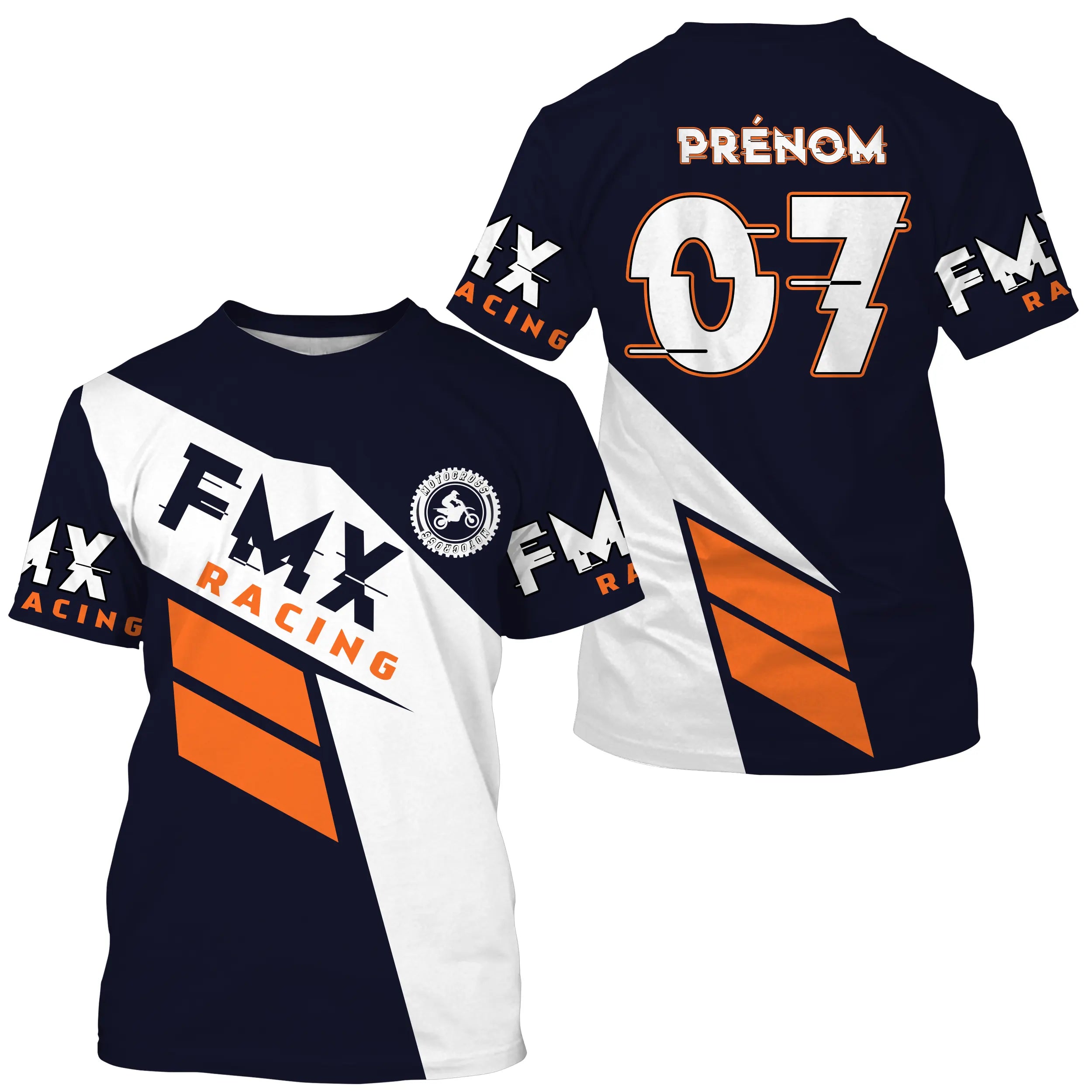 Maillot Cross Protection UV, Cadeau Personnalisé Pilote FMX, T-shirt Moto Passion - CT20122236