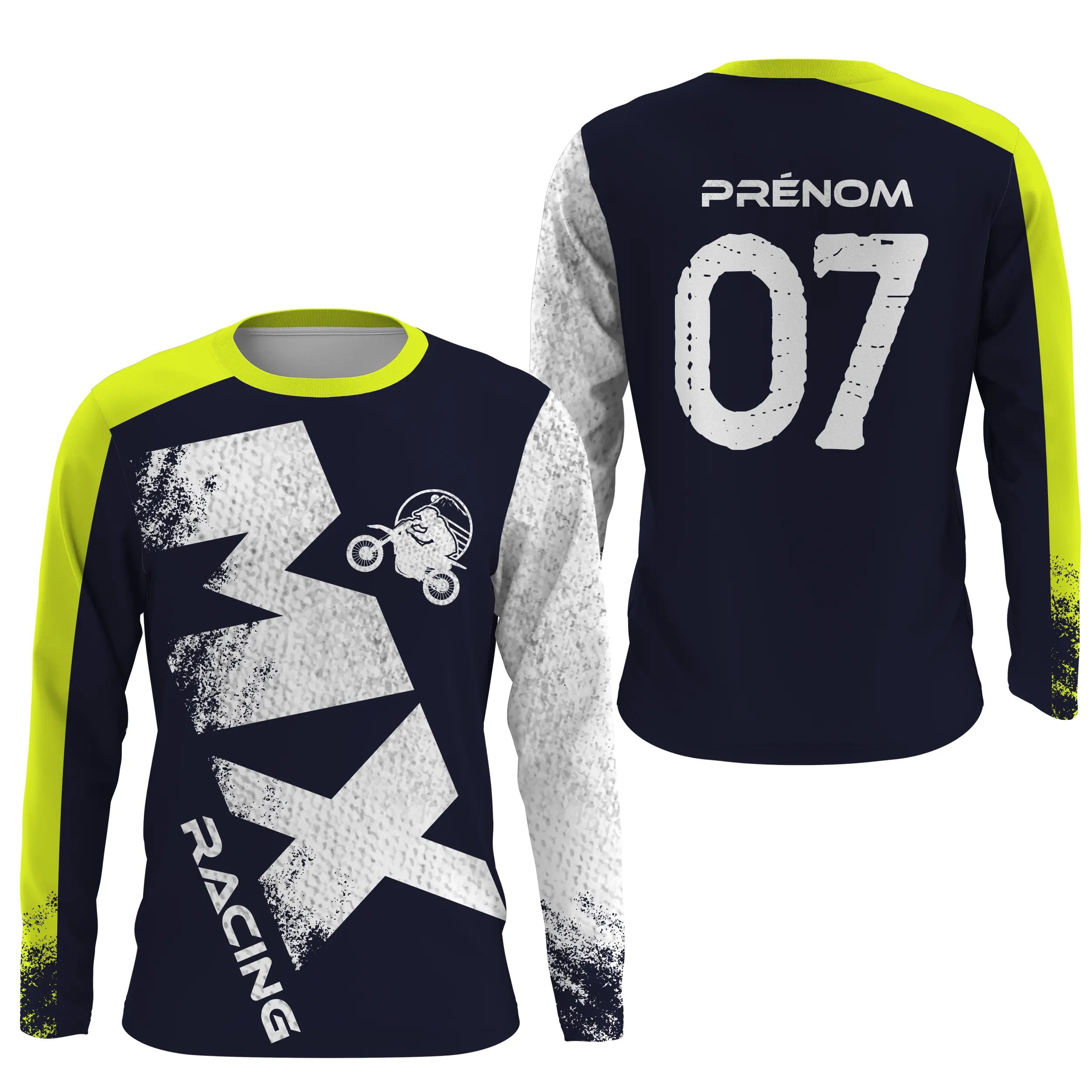 Maillot Cross Protection UV, Cadeau Personnalisé Pilote MX Racing, T-shirt Dirk Bike - CT20122233