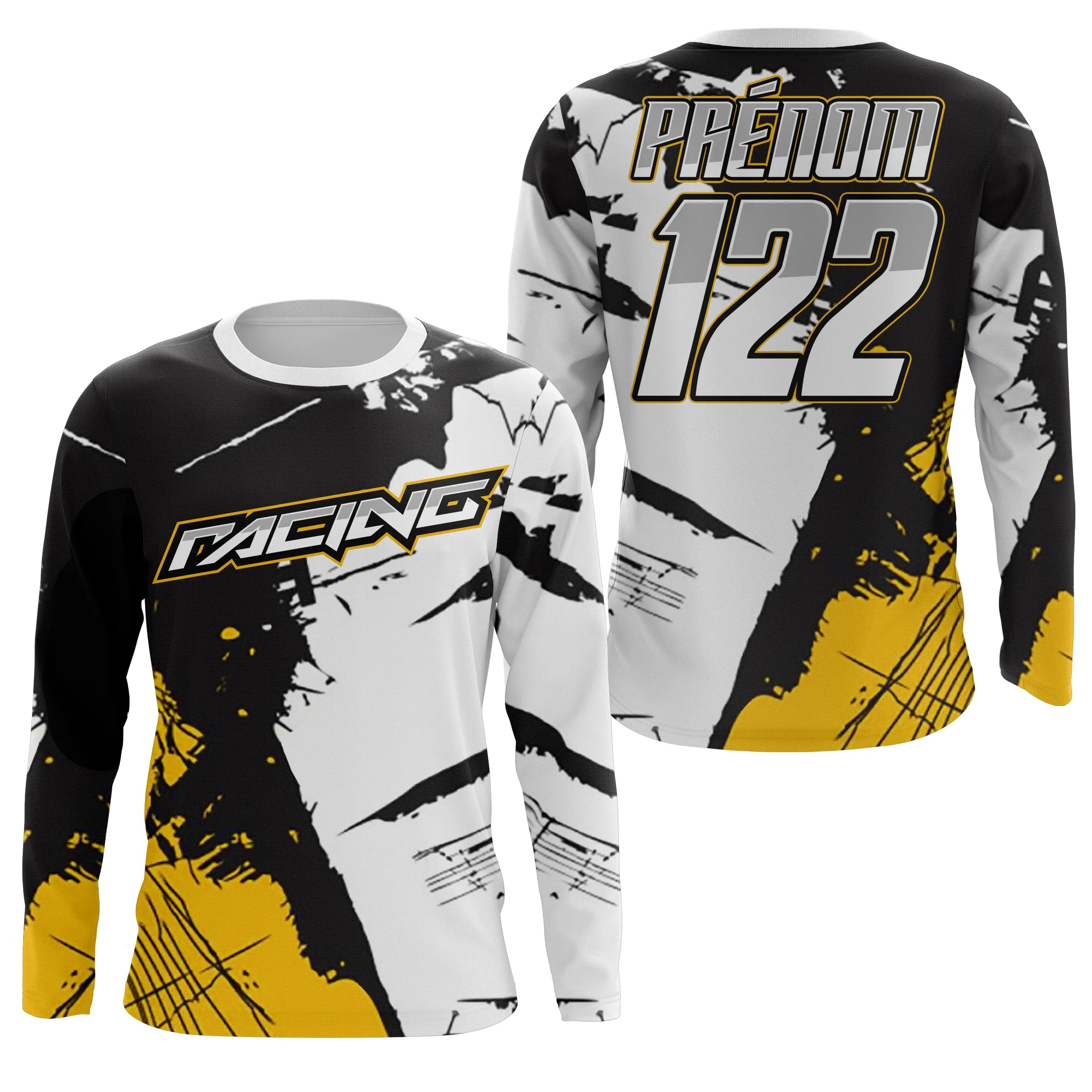 Maillot Cross Protection UV, Cadeau Personnalisé Pilote MX Racing, T-shirt Dirk Bike - CT20122234