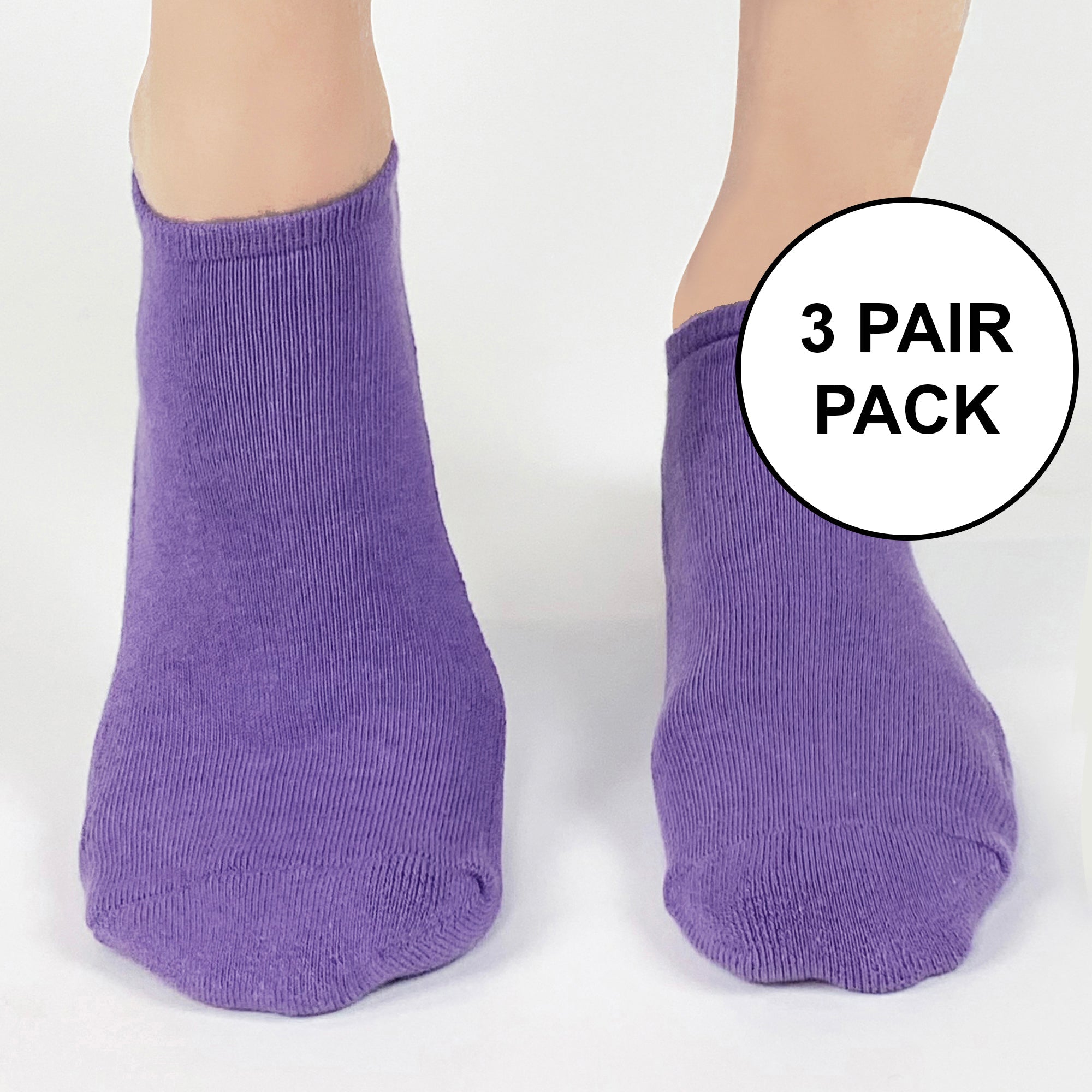 Medium Cotton No Show Socks - Sold as a 3 Pair Pack