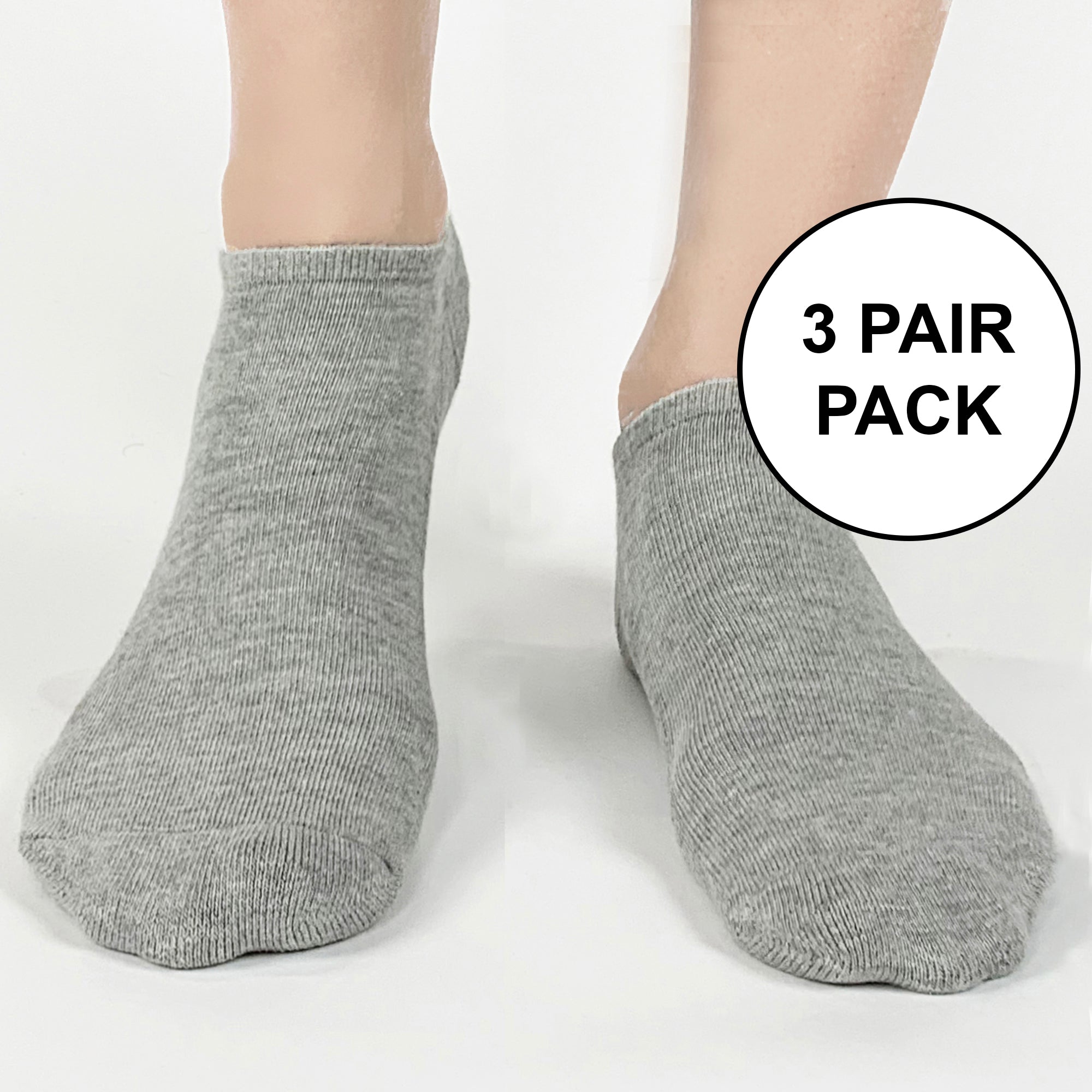 Medium Cotton No Show Socks - Sold as a 3 Pair Pack