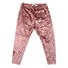 oh baby! Luxe Velvet Legging - Misty Rose