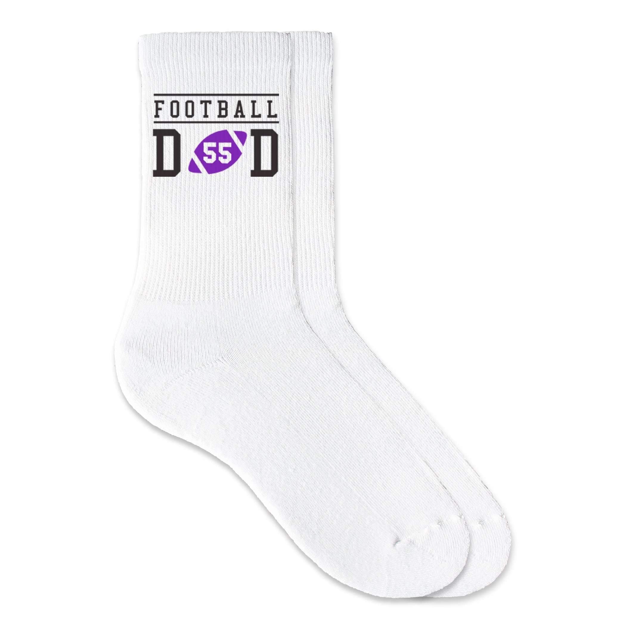 Personalized Football Fan Socks - Football Dad