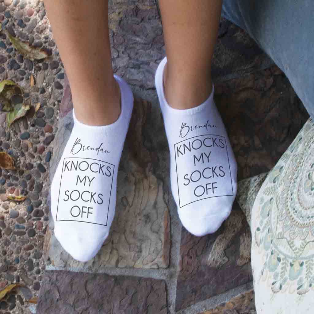 Personalized Knock My Socks Off - No Show Socks