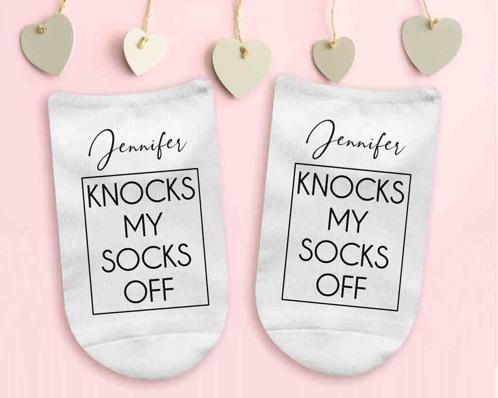 Personalized Knock My Socks Off - No Show Socks