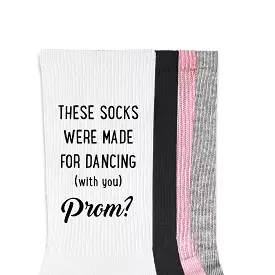 These Socks Were Made for Dancing - PROMposal Crew Socks