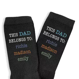 This Dad Belongs To Crew Socks, Designed with His Kids’ Names