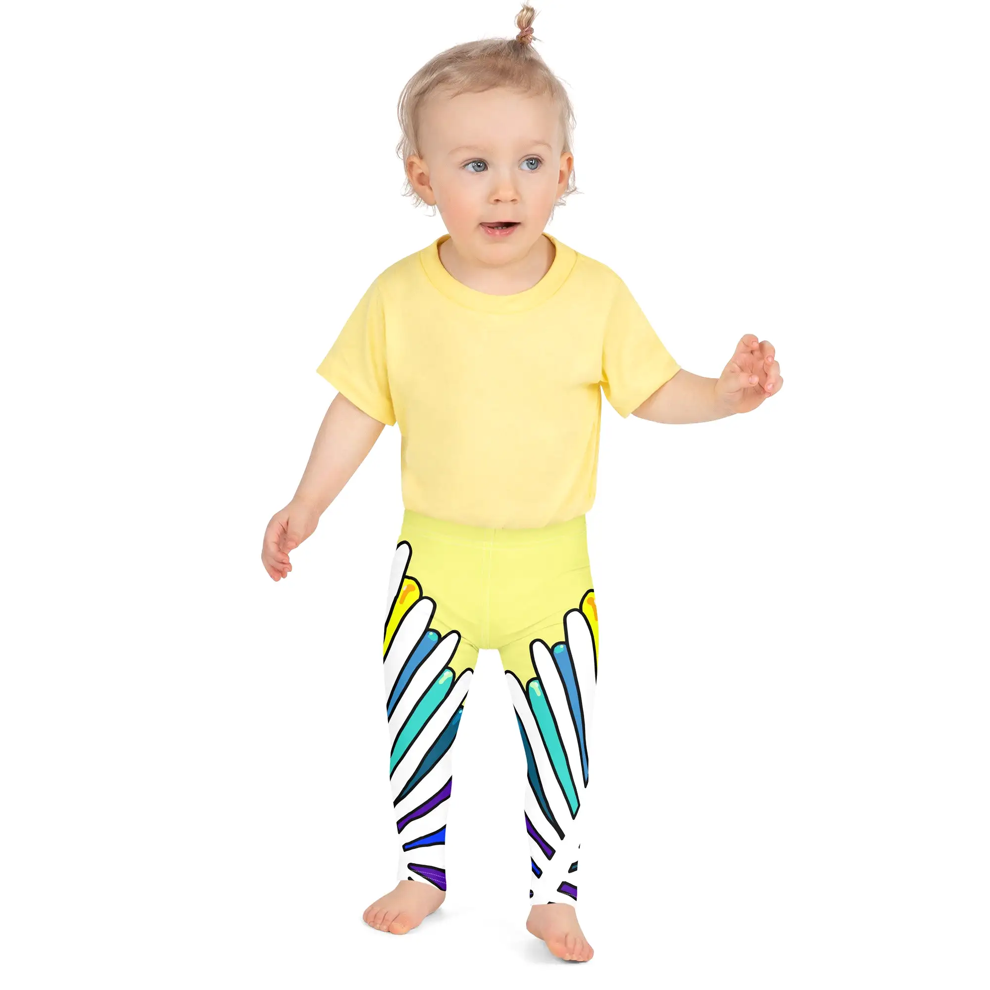 White Leaf Kid's Leggings